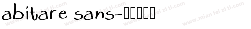abitare sans字体转换